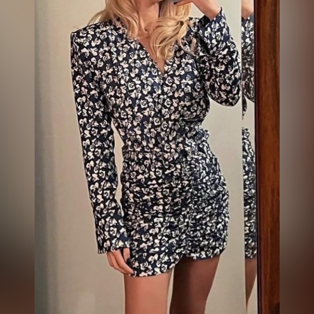 Floral Blue and White Women's dress